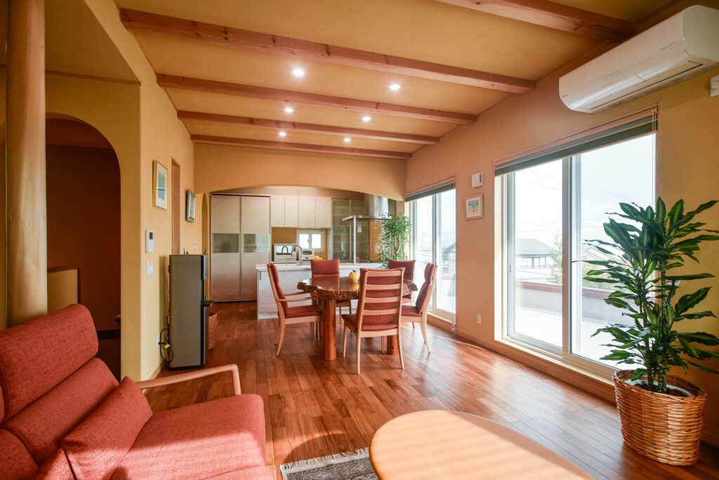 気の流れが整ったリビング